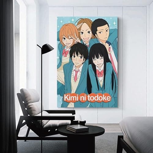 GERRIT Anime Kimi Ni Todoke From Me to You Canvas Wall Art for Room Aesthetic and Decor - Bedroom Living Room Poster 24x36inch(60x90cm) Unframe-style thumbnail 3
