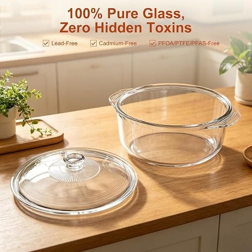 MAGNIFIQUE Slow Cooker, 4.5 Quart 8-in-1 Glass Pot Multi-Cooker, Non-Toxic Slow Cooker with Removable Borosilicate Glass Pot, for Rice, Pasta, Steam & Proof, Oatmeal thumbnail 4