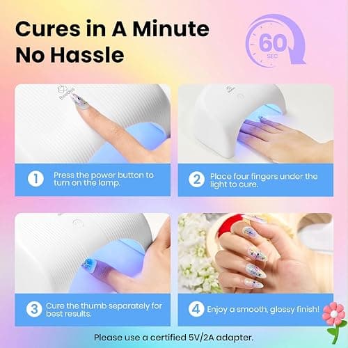 Beetles Gel Nail Polish Kit with U V Light - 80Pcs 55 Colors Gel Nail Kit | Color Enchantment with Everything Base Top Coat Beginner Starter at Home Nails Kit Manicure DIY Salon Tools Gifts for Women thumbnail 4