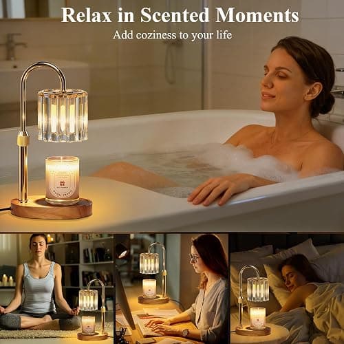 Lukasa Candle Warmer Lamp, with Timer Dimmer Adjustable Height, Home Decor, Room Decor, Wax Melt Warmer for Candles, Gifts for Mom, Gifts for Mother's Day, Birthday Gifts for Women thumbnail 6