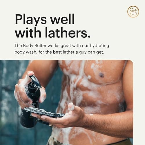 MANSCAPED® The Body Buffer Premium Silicone Scrubber for Nourishing, Cleaning & Exfoliating Your Skin - Lather Boosting Bristles with Ergonomic No-Slip Handle, Long-Lasting & Easy to Clean (1-Pack) thumbnail 5