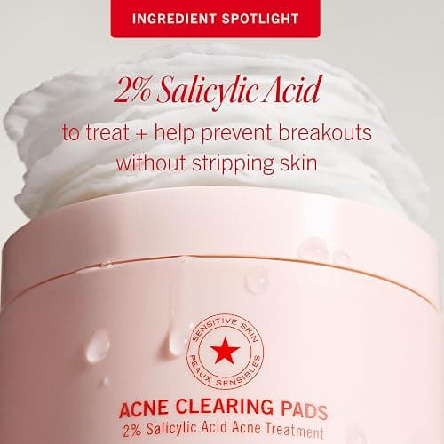 First Aid Beauty Acne Pads for Face - Maximum Strength Acne Treatment - 2% Salicylic Acid Pads Treat Without Drying, (60-ct) thumbnail 5