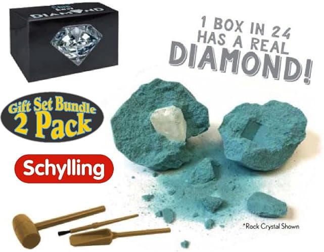 Schylling Chip Away Science Digs Gold & Diamond Gift Set Bundle - 2 Pack thumbnail 3