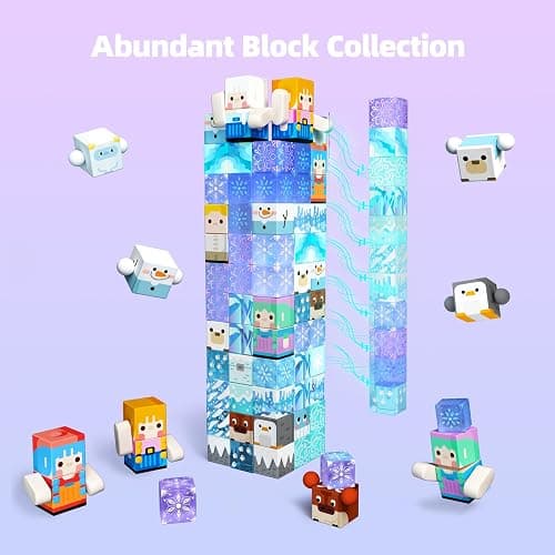 GobiDex 100PCS Magnetic Blocks Magnet Building Toys, Princess Castle Toys for Girls, Upgraded STEM Sensory Birthday Gift for Kids Age 3+ Years Old thumbnail 6