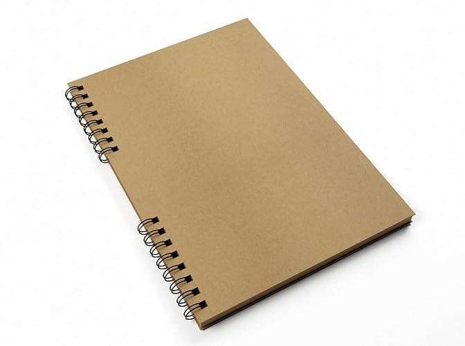 Silvine A4 Twin Wire Kraft Sketch Book - 100gsm Kraft Paper (40 Sheets) thumbnail 2