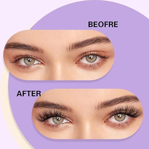 Lash Clusters Individual Lashes Lash 280 PCS Eyelash Clusters False Eyelash 45D Lash Extension Fluffy Natural Cluster Eyelash Extensions DIY Eyelash Extensions at Home (45D-0.07C,9-16MIX) thumbnail 6
