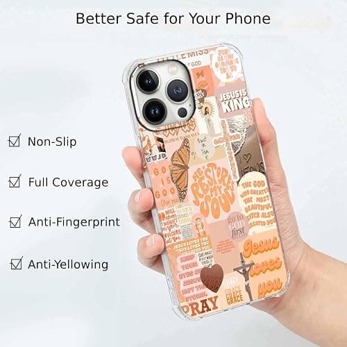 Case for iPhone 13 Pro Max with Christian Design,Jesus Bible Verse Christian Quotes Collage,Soft TPU Bumper Case for iPhone 13 Pro Max,#8 thumbnail 2