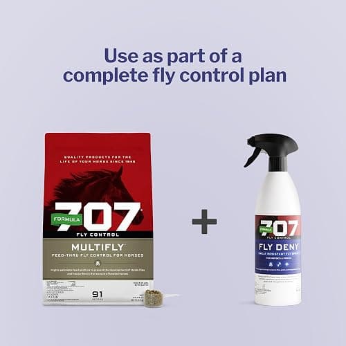 Formula 707 Fly Deny Spray for Horses & Ponies, 32 oz – 14-Day Protection thumbnail 6
