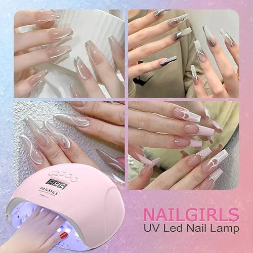 UV LED Nail Lamp,NAILGIRLS Gel Nail Lamp Professional 150W Gel Polish Nail Dryer Curing Lamps with 4 Timer Presets, Auto Sensor, Detachable Base, Nail Art Tools for Fingernail thumbnail 4