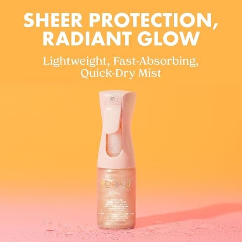 Kopari Rose Gold Sunglaze Sheer Body Mist Sunscreen SPF 42, Infused with Shimmering Body Oil, Hydrating Mist, Hydrates, Brightens, Makeup Friendly, Gives Skin a Glowy Finish, Lightweight, thumbnail 2