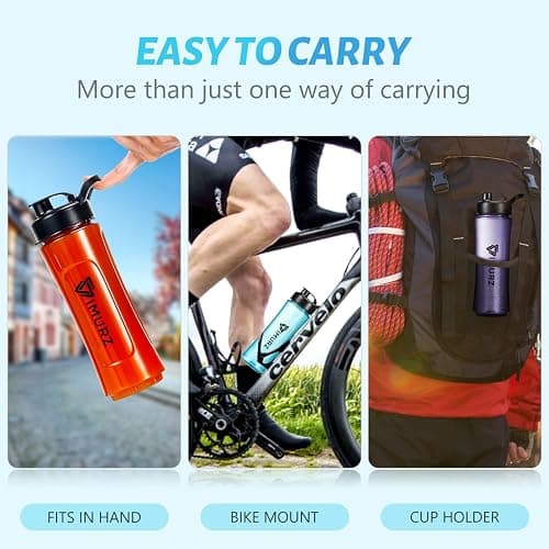 Blender Cup Smoothie Bottle, Tritan Spare Cup Replacement with Leak-Proof Lid 600ML thumbnail 4