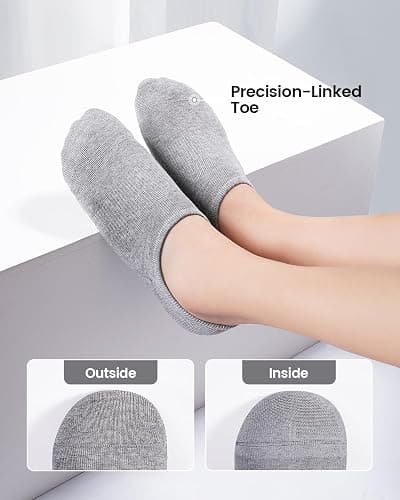 IDEGG No Show Socks Women & Men Low Cut Ankle Short Athletic Running Casual Invisible Liner Socks thumbnail 4
