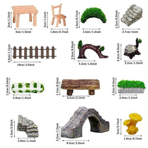 Model Fairy Garden Accessories for displaying Sugar Decorations  thumbnail 6