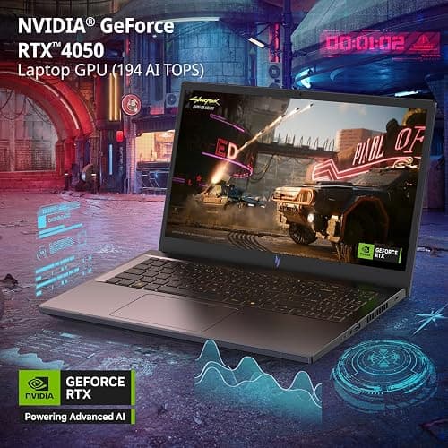 Acer Nitro V Gaming Laptop | Intel Core i5-13420H Processor | NVIDIA GeForce RTX 4050 Laptop GPU | 15.6" FHD IPS 165Hz Display | 8GB DDR5 | 512GB Gen 4 SSD | Wi-Fi 6 | Backlit KB | ANV15-52-586Z thumbnail 3