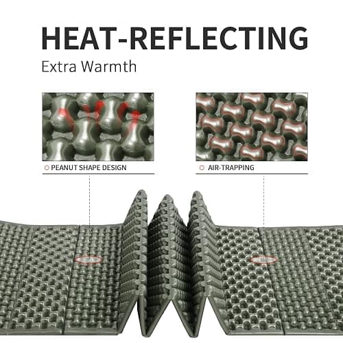 Foam Camping Pads for Hiking, Ultralight Closed Cell Mattress, Waterproof Soft Mat for Adults, Wide Picnic Yoga Mats, Folding Sleeping Pad for Outdoor Backpacking thumbnail 2