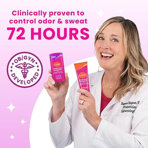 Lume Whole Body Deodorant Plus Sweat Control - Smooth Cream Tube - 72 Hour Odor And Sweat Control - Baking Soda Free, Skin Loving - 3.0 ounce (Pack of 2) (Soft Powder) thumbnail 8