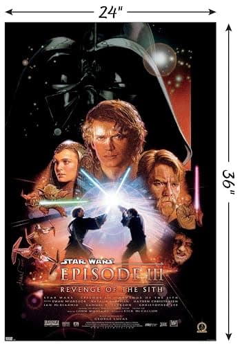 Trends International 24X36 Star Wars: Revenge of the Sith - One Sheet Wall Poster, 24.00" x 36.00", Unframed Version thumbnail 3