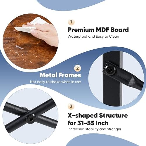 DUMOS 31 Inch Small Computer Desk for Home Office, Modern Study Writing Gaming Work Table Simple Style for Bedroom with X-Shaped ReInchforcement, Rustic Brown thumbnail 7