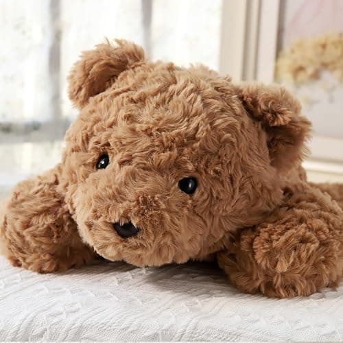 IFX24 10Lbs Weighted Bear Stuffed Animal, 27.5" Sturdy Soft Brown Teddy Bear Plush Toy for Adults, Huggable Companion for Cuddling thumbnail 5