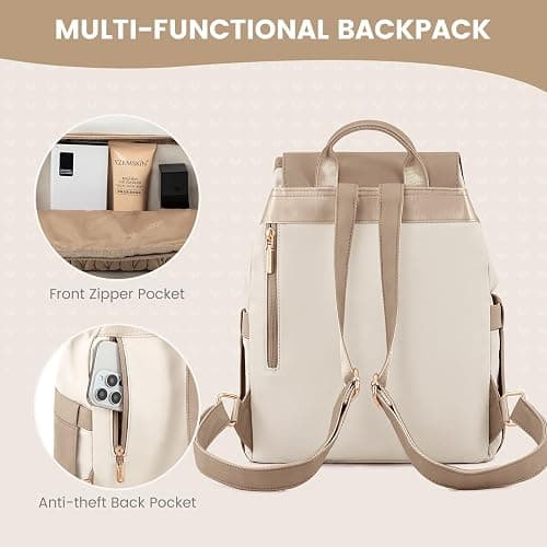 LOVEVOOK Mini Backpack for Women,Small Backpack Purse for Travel Work Cute Backpack Daypack With Anti-theft Pocket Mini Bag for Daily College Shopping thumbnail 4