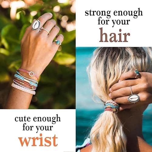 K'lani Hair Tie Bracelets for Women - Elastic Hair Bands That Double as Stylish Jewelry - Explore - Medium thumbnail 5