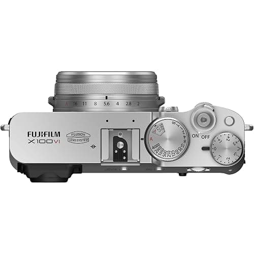 FUJIFILM X100VI Digital Camera with 40MP APS-C Sensor, 23mm f/2 Lens, IBIS, Hybrid Viewfinder, Compact Street Photography & Travel Camera (Silver) Bundle with Soft Case and 32GB Memory Card thumbnail 4
