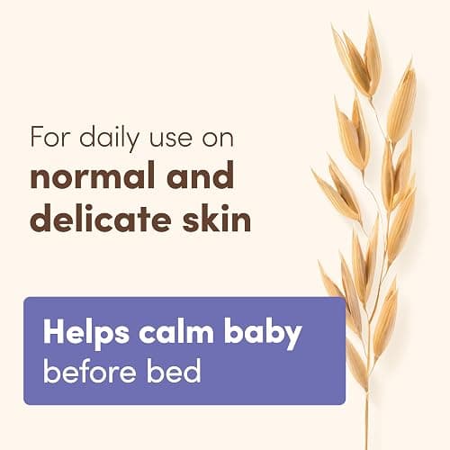 Aveeno Baby Calming Comfort Bath & Body Lotion Set, Nighttime Baby Skin Care Products with Nourishing Oatmeal Plus Relaxing Lavender & Vanilla Scents, Paraben- & Phthalate -Free, 2 Items thumbnail 5