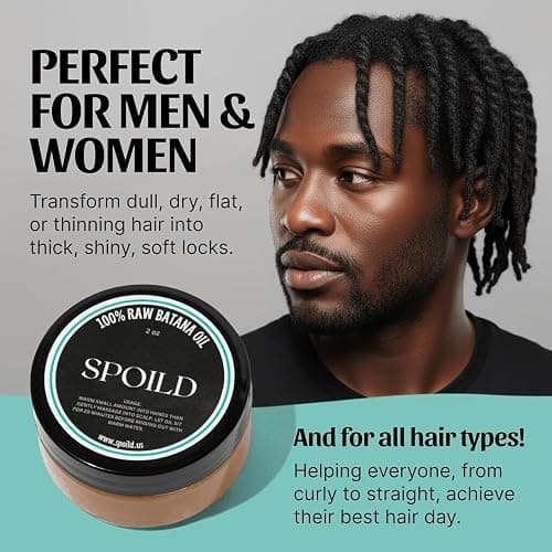 SPOILD Raw Batana Oil for Hair Growth - Sourced from Honduras - Dr. Sebi Approved - 100% Organic and Unrefined - For Thicker, Stronger Hair - 2oz. thumbnail 7