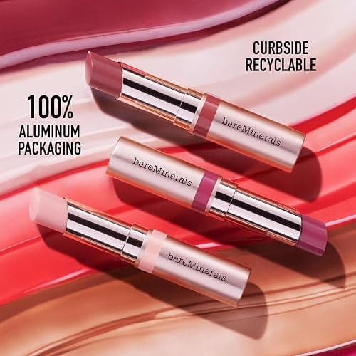 bareMinerals Dewy Lip Gloss-Balm, Hydrating Lip Gloss + Tinted Lip Balm Hybrid, Shine Finish + 24HR Hydration, For Soft + Smooth Lips, Non-Sticky, Vegan thumbnail 6