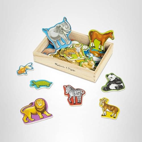 Melissa & Doug Wooden Animal Magnets Set (20 Pieces) – Farm, Zoo & Pet Fridge Magnets in Storage Box – Montessori Preschool Learning Toys for Toddlers & Kids Ages 2+ - FSC-Certified thumbnail 10