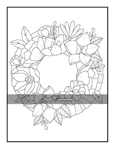100 Flowers: An Adult Coloring Book with Bouquets, Wreaths, Swirls, Patterns, Decorations, Inspirational Designs, and Much More! thumbnail 68