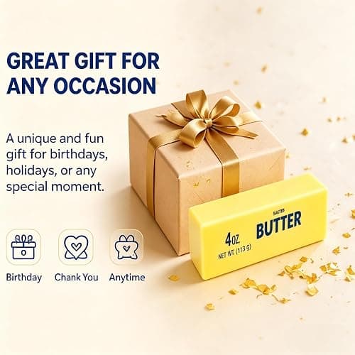 2-Pack Butter Squishy Stress Toy,2026 New Soft Novelty Toy,Realistic Butter Stick Fidget, Slow Rising Soft Squeeze Toy for Adults Stress Relief & Anxiety Relief (2PCS Yellow Butter 01) thumbnail 8