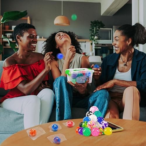 JOYIN Mini Stress Balls, 24 Pack Squishy Toys Fidget Balls for Adults, Squishy Stress Relief Balls, Relieve Work Anxiety, Exercise Hand Flexibility, Party Favors thumbnail 7