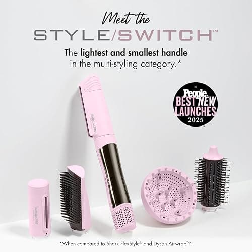 BaBylissPRO StyleSwitch Ionic Multi-Styler, Air Styler and Hair Dryer, Lightweight Hot Air Brush with 5 Attachments, Automatic Dual Voltage thumbnail 2