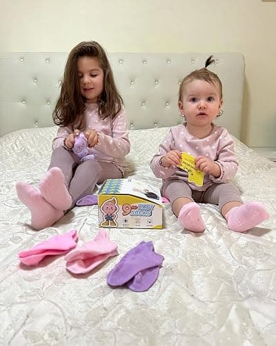 Simply Kids Baby Non-Slip Ankle Socks – Superior Grip, Soft Cotton, for Active Toddler Girls & Boys (Ages 0-7) thumbnail 3