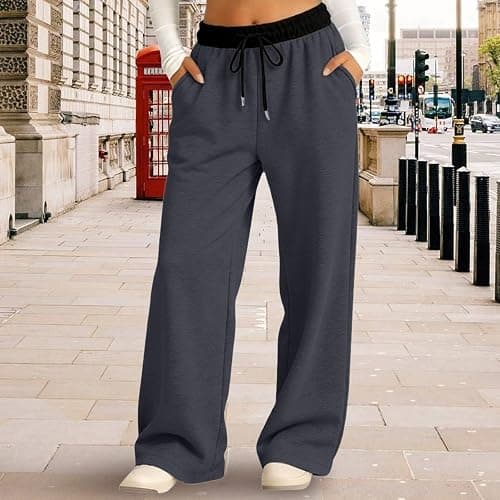Boys Baggy Sweatpants Straight Leg Athletic Joggers Kids Youth Open Bottom Pants Teen Summer Biker Sweat Pants with Pockets thumbnail 3