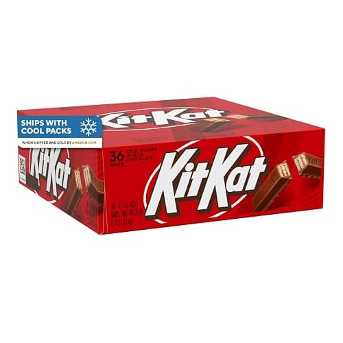 KIT KAT Milk Chocolate Wafer Candy Bars, 1.5 oz (36 Count) - Milk Chocolate Wafer - 1.5 oz (Pack of 36) - Image 1