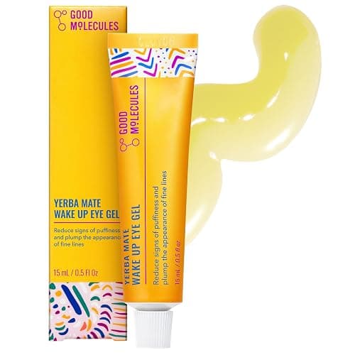 Good Molecules Yerba Mate Wake Up Eye Gel - Hydrating Under Eye Gel Cream with Hyaluronic Acid and Caffeine - Target Dark Circles and Puffiness - Skin Care for Face - Image 1