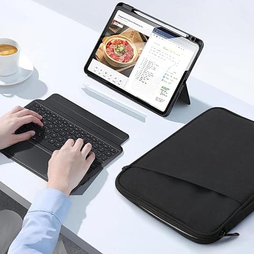 TiMOVO 9-11" Tablet Sleeve for iPad A16 & Galaxy Tab, Black | Protective Bag with Pockets, Fits iPad 10.9"/10.2" Air 11" 5th/4th Gen, Galaxy Tab A9+/A11+ 11" thumbnail 7