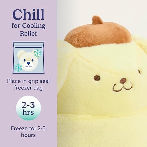 warmies x Hello Kitty - Microwavable & Weighted Stuffed Animals, Pompompurin - Heated Stuffed Animal Plushie for Warmth & Comfort - Scented Soft Plush Toys for Adults & Children (Boys & Girls) thumbnail 5
