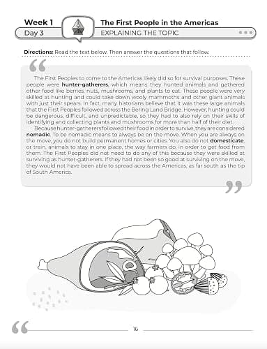 5th Grade Social Studies: Daily Practice Workbook | 20 Weeks of Fun Activities | History | Government | Geography | Economics | + Video Explanations for Each Question (Social Studies by ArgoPrep) thumbnail 5