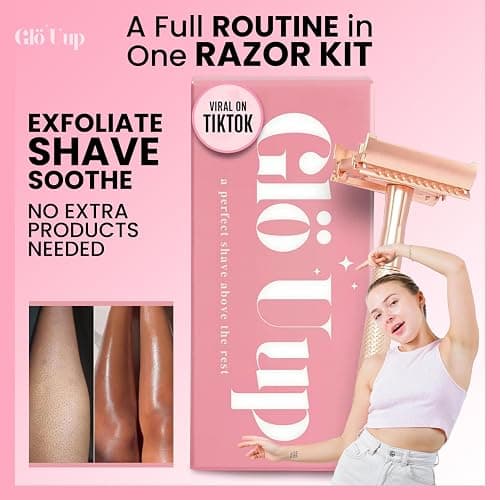 Glö Uup Women's Safety Razor - Women’s Razors with A Minimalist One Blade thumbnail 5