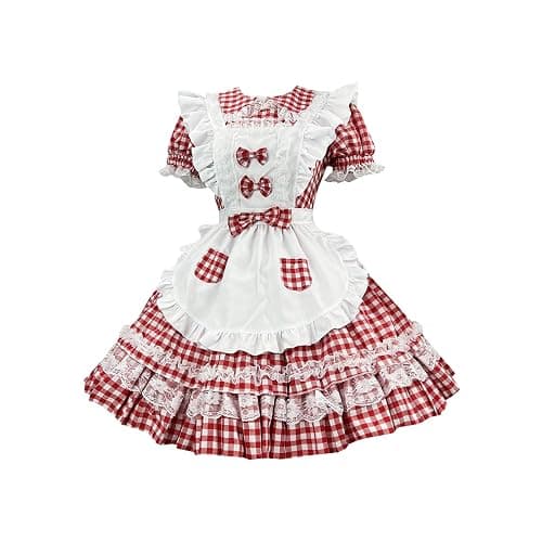 Mittelalter Kleid Damen Renaissance Elegant Princess Lolita Rokoko Partykleid Mittelalterkleid Kostüme Frauen Gothic Kleider Halloween Kleidung Midikleid Party Halloween Karneval Kostüm Cosplay - Image 1