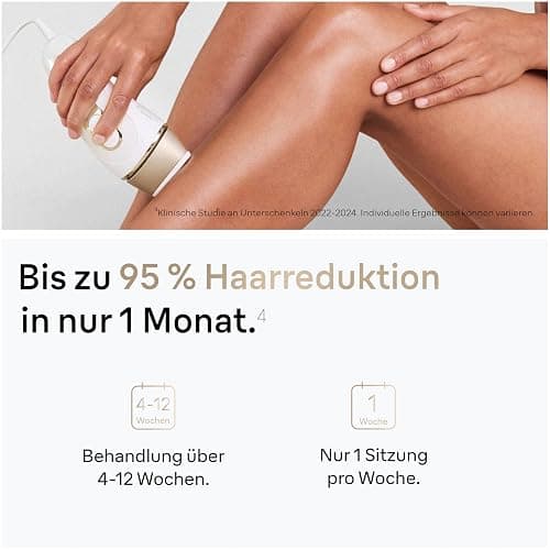 Braun IPL Silk·expert Pro 5 – IPL Geräte Haarentfernung, dauerhaft und schmerzfrei Haarentfernung für Zuhause – Etui mit Gillette Venus Rasierer, 2 Aufsätze, Designed In Germany – PL5156, Weiß/Gold thumbnail 6