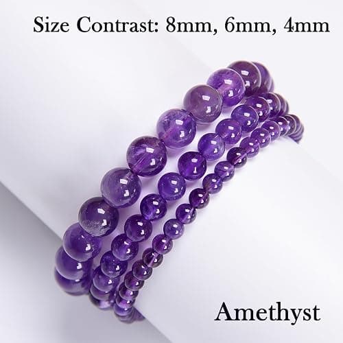CHCCOYE 468Handmade Adjustable Natural Gemstone Crystal Bracelet Healing Power Energy Inspirational Gifts with Card for Unisex thumbnail 2