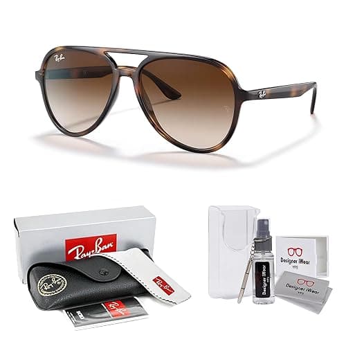 Ray-Ban RB4376 Aviator Sunglasses for Men for Women +BUNDLE with ACCESSORY EYEWEAR KIT thumbnail 2