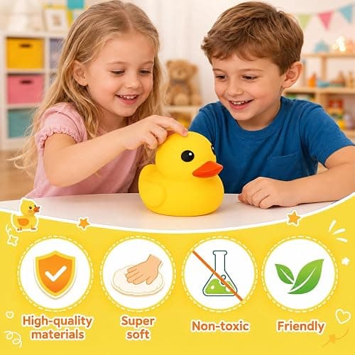 Duck Squishy Squeeze Toy, Jumbo Squishy Duck Stress Relief Toy for Kids & Adults, Dough Ball, Sensory Toys, Animal Squeeze Stress Balls Fidget Toys for Anxiety Relief, Squishies for Autism ADD/ADHD thumbnail 5