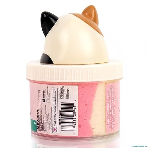 Original Squishmallows Cam The Cat Premium Cloud Slime, Coconut-Scented, 8 oz., Storage Container with Figurine Topper, Rubber Charm, Goodie Bags Stuffers, Kids Party Favors, Sensory Toys thumbnail 10