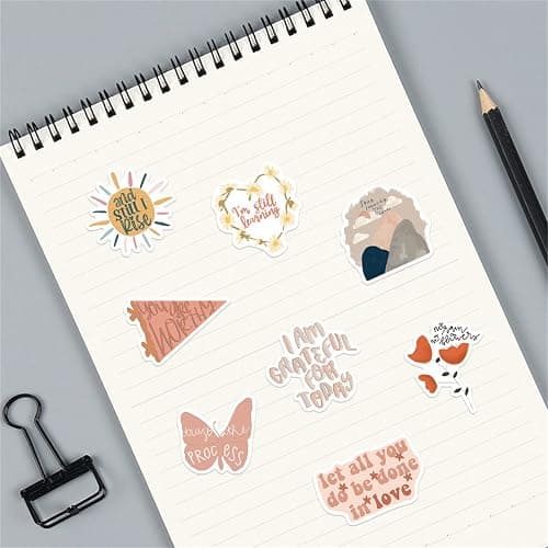 50Pcs Vintage Aesthetic Stickers, Waterproof Aesthetic Stickers for Kids Teens Adults, Vinyl Decals for Laptop Scrapbook, Journal, Water Bottle, Skateboard, Party Favors thumbnail 4