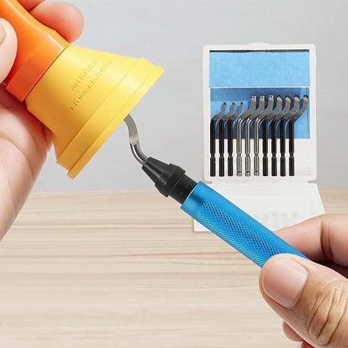 VASTOOLS Deburring Tool for 3D Printer,18pcs,10pc Multiuse Blades Removing Burr,6Pcs Needle File,Micro Wire Cutter for 3D Print, Plastic Models thumbnail 2